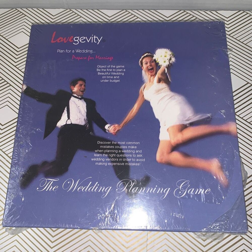 Lovegevity 2004 The Wedding Planning Party Board Game for Brides & Grooms New